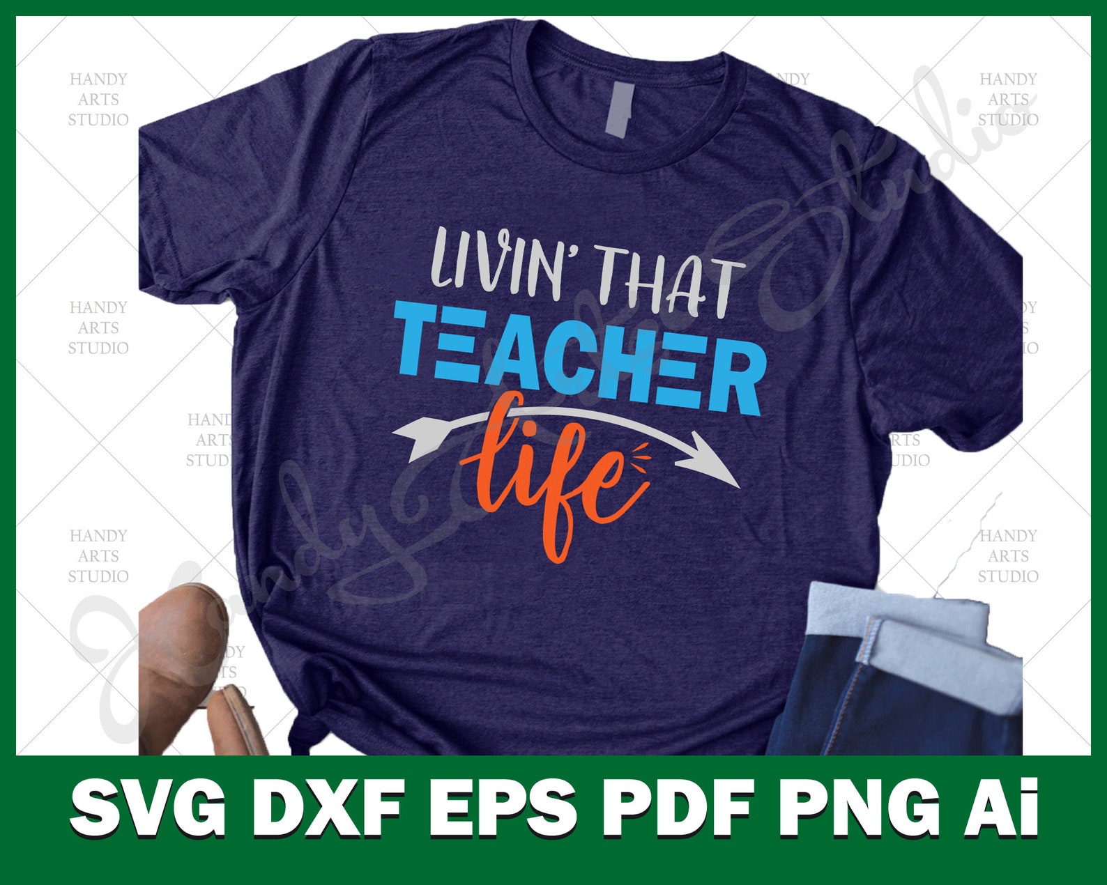 Download Livin that teacher life svg cut file for cricut and ...