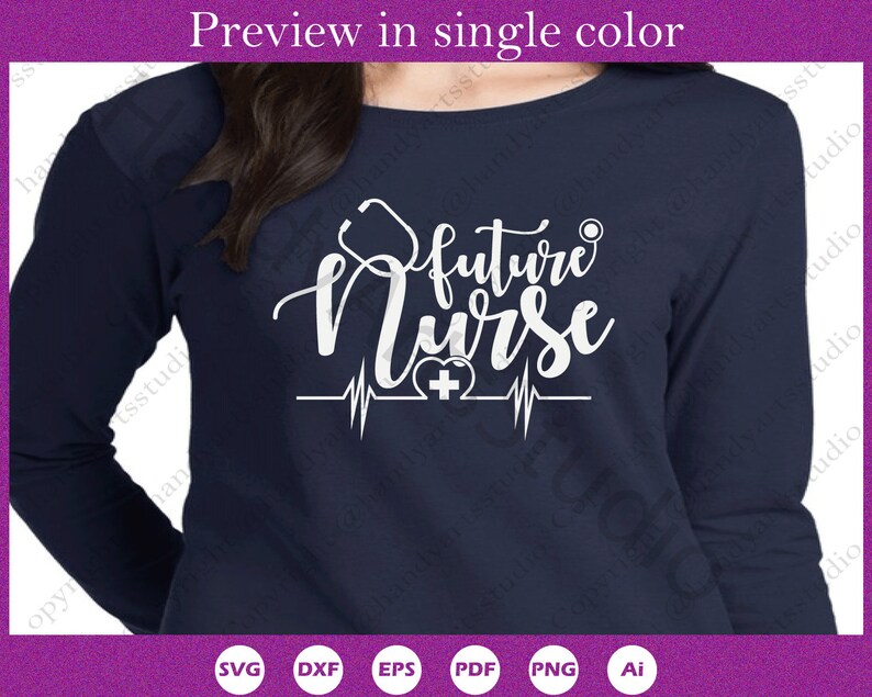 Download Future Nurse SVG Student Nurse Dxf Eps Pdf Png and Ai | Etsy