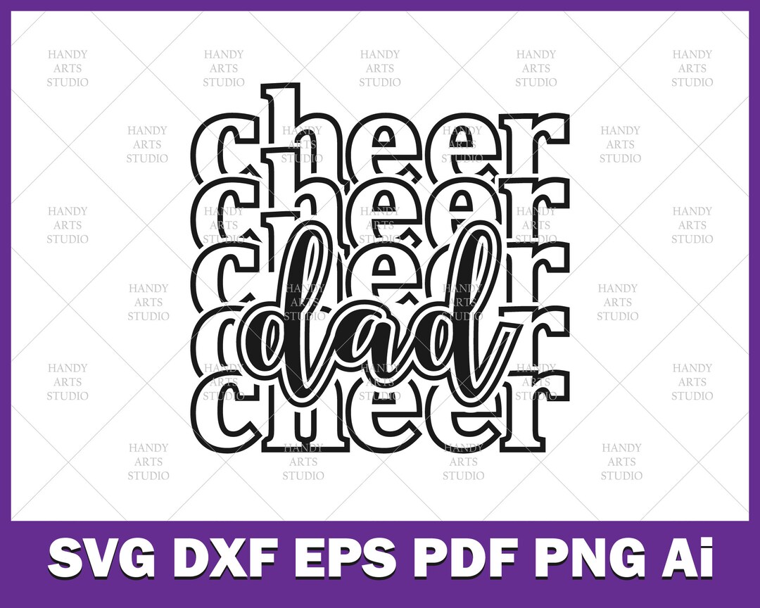 Cheer Dad Svg Cutting File for Silhouette and Cricut Sports - Etsy