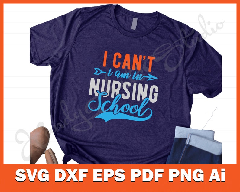 Download Student nurse SVG I can't I am in nursing school svg cut | Etsy
