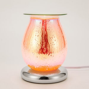 Phonleya 3D Aroma Lamp, Electric Oil Aromatherapy Wax Burner Melt Warmer Touch Control Light for any room (water drops)