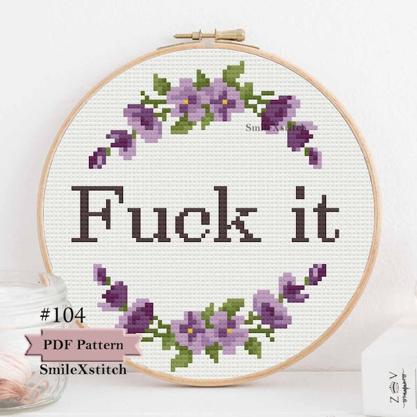 Vulgar Cross Stitch Etsy