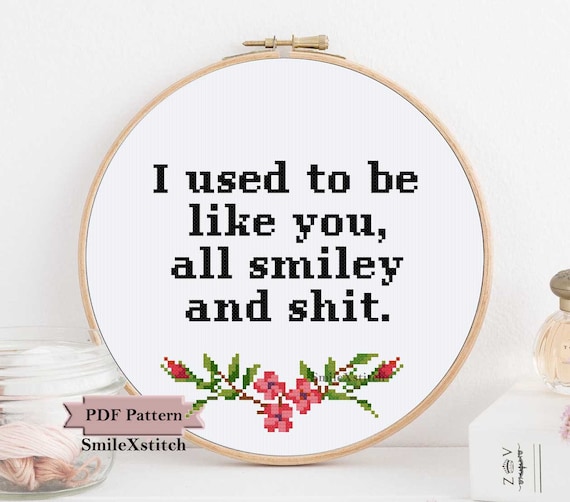 Funny cross stitch pattern funny office gift funny wall hanging hoop decor modern cross stitch rude cross stitch subversive cross stitch