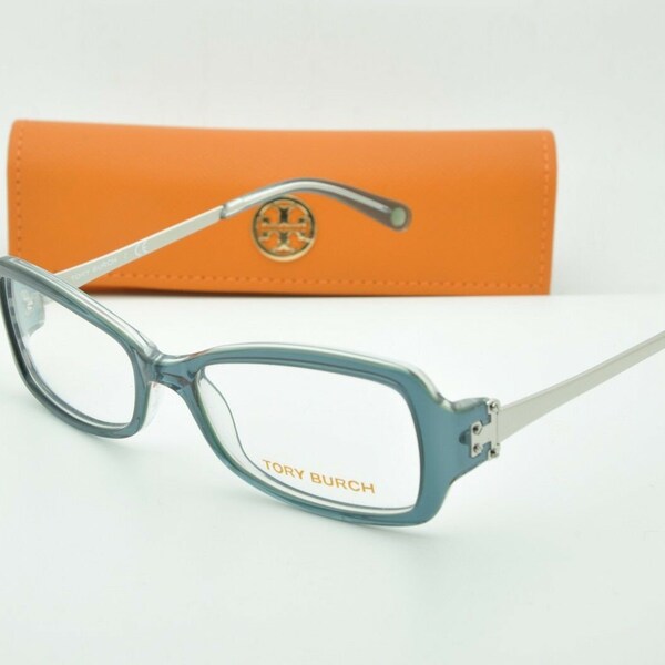 Tory Burch TY 2012 817 Blue Eyeglasses Clear lenses + Case 51mm