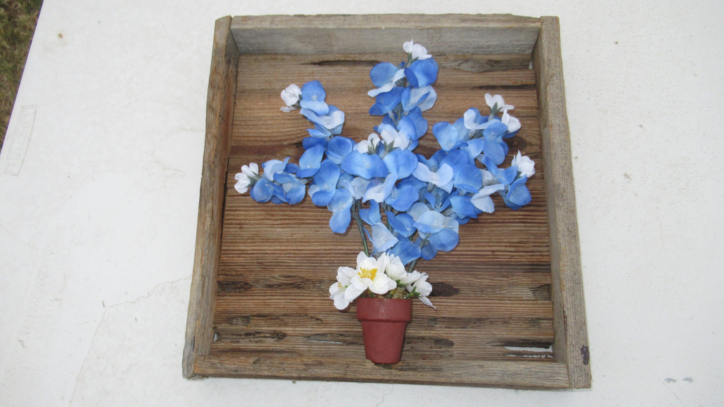 Handmade Rustic Wood Box Frame Wall Hanging Artwork w/ Etsy