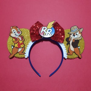 Rescue Chipmunks Retro Cartoon Mouse Ears