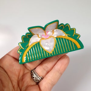 Mulan Chinese Flower Hair Claw Clip