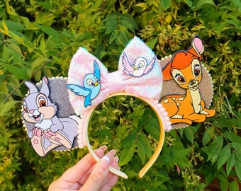 Disney Bambi Rhinestone Ears ✨ NWT Bambi Mickey Ears, Bambi Sequin, Disney Mouse Ears, Adult  main image 2
