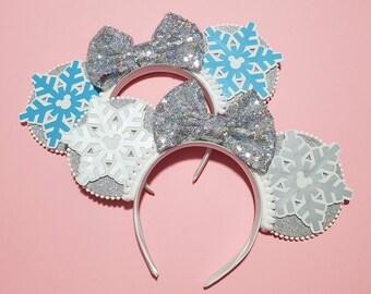 Christmas Snowflake Hidden Mickey Xmas Minnie Mouse Ears