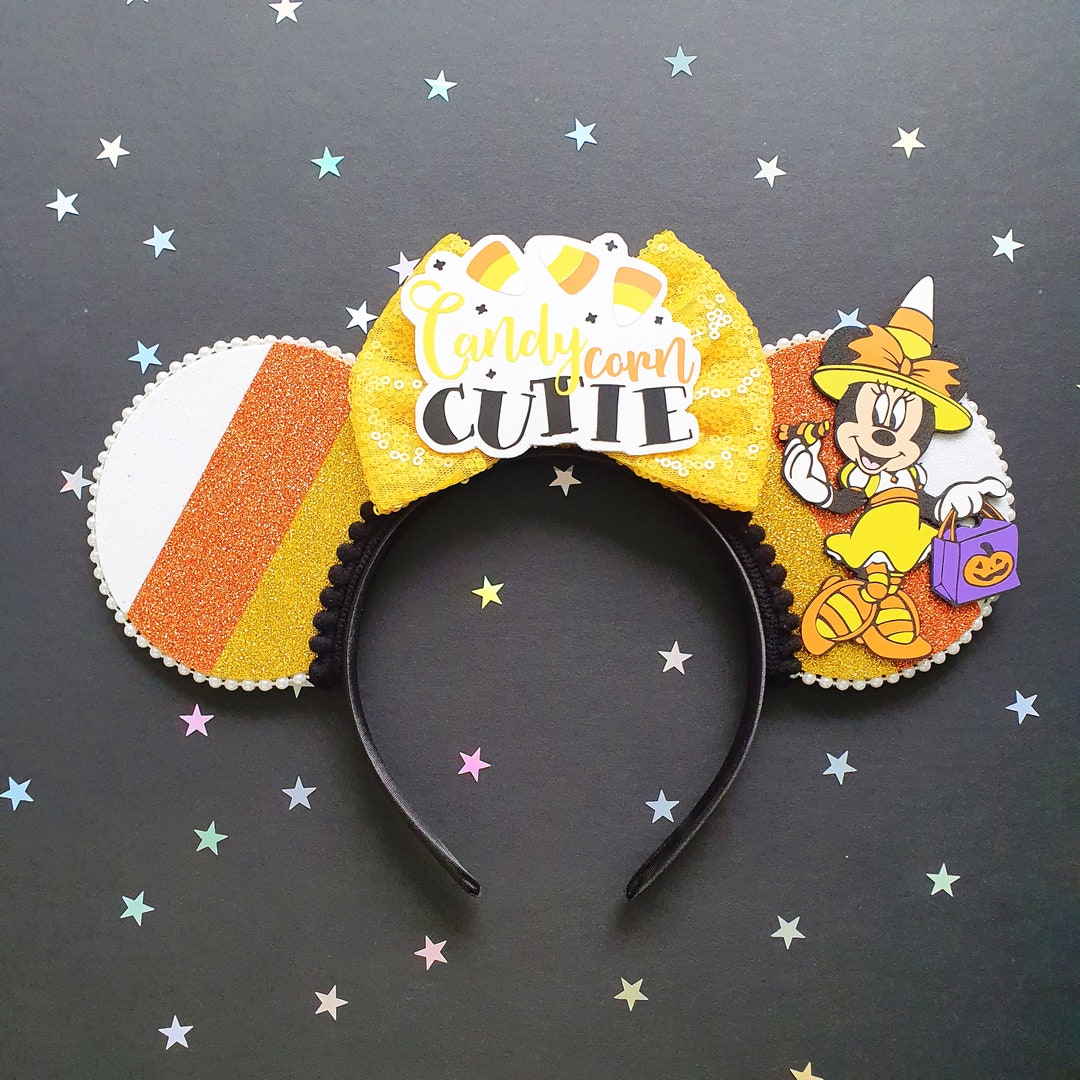 Candy Corn Cutie Halloween Minnie Mouse Ears - Etsy