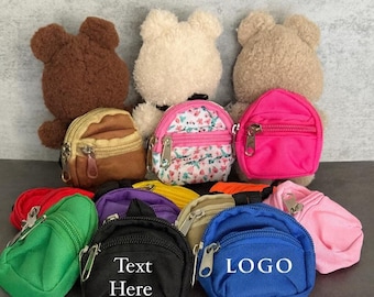 Mochila personalizada para muñecas: Bolso en miniatura personalizado para muñecas de 15-17 cm