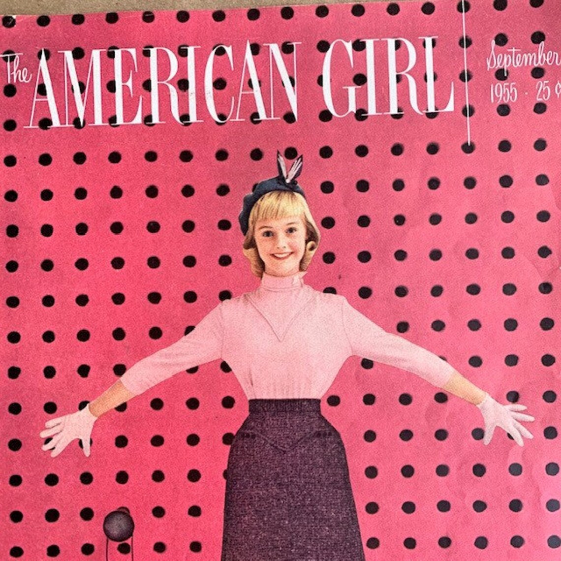 Vintage The American Girl Magazine COVER Frameable Vintage Etsy
