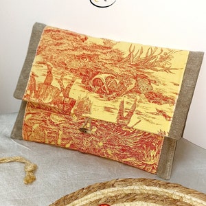 Toile de Jouy pouch