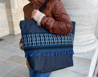 Tote grande keffiyeh palestino