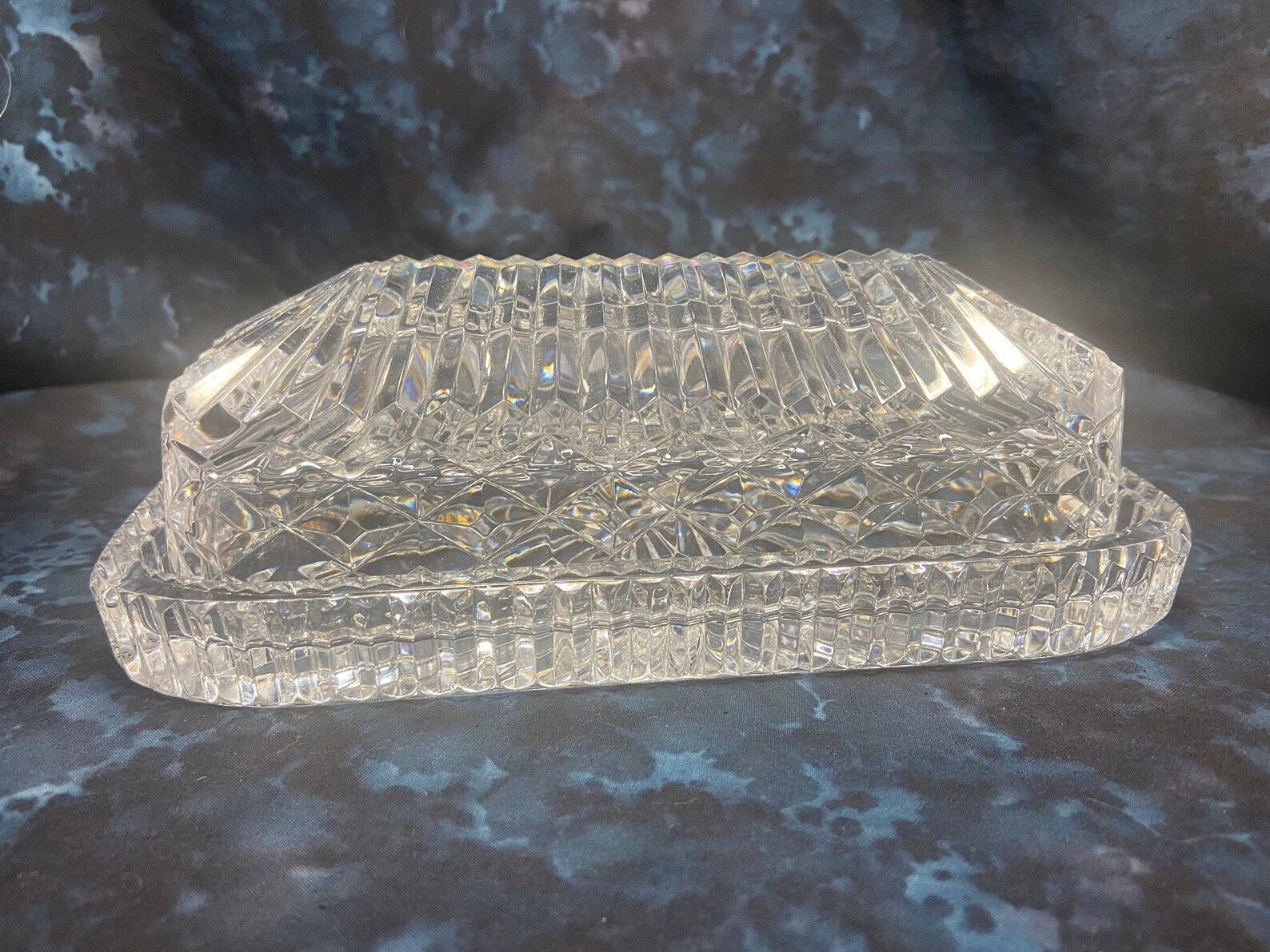 Waterford Lead Crystal Butter Dish Giftware Made in Ireland Etsy
