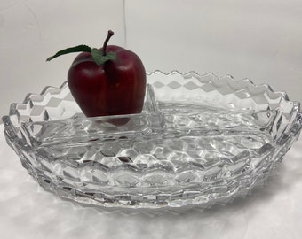 American Fostoria Divided Relish Dish 3 part