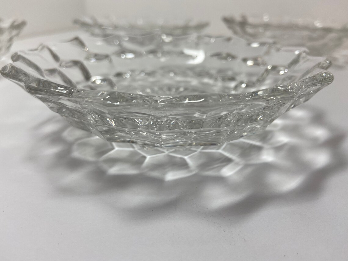 Vintage Fostoria American Berry Schalen Set von Vier Würfel | Etsy