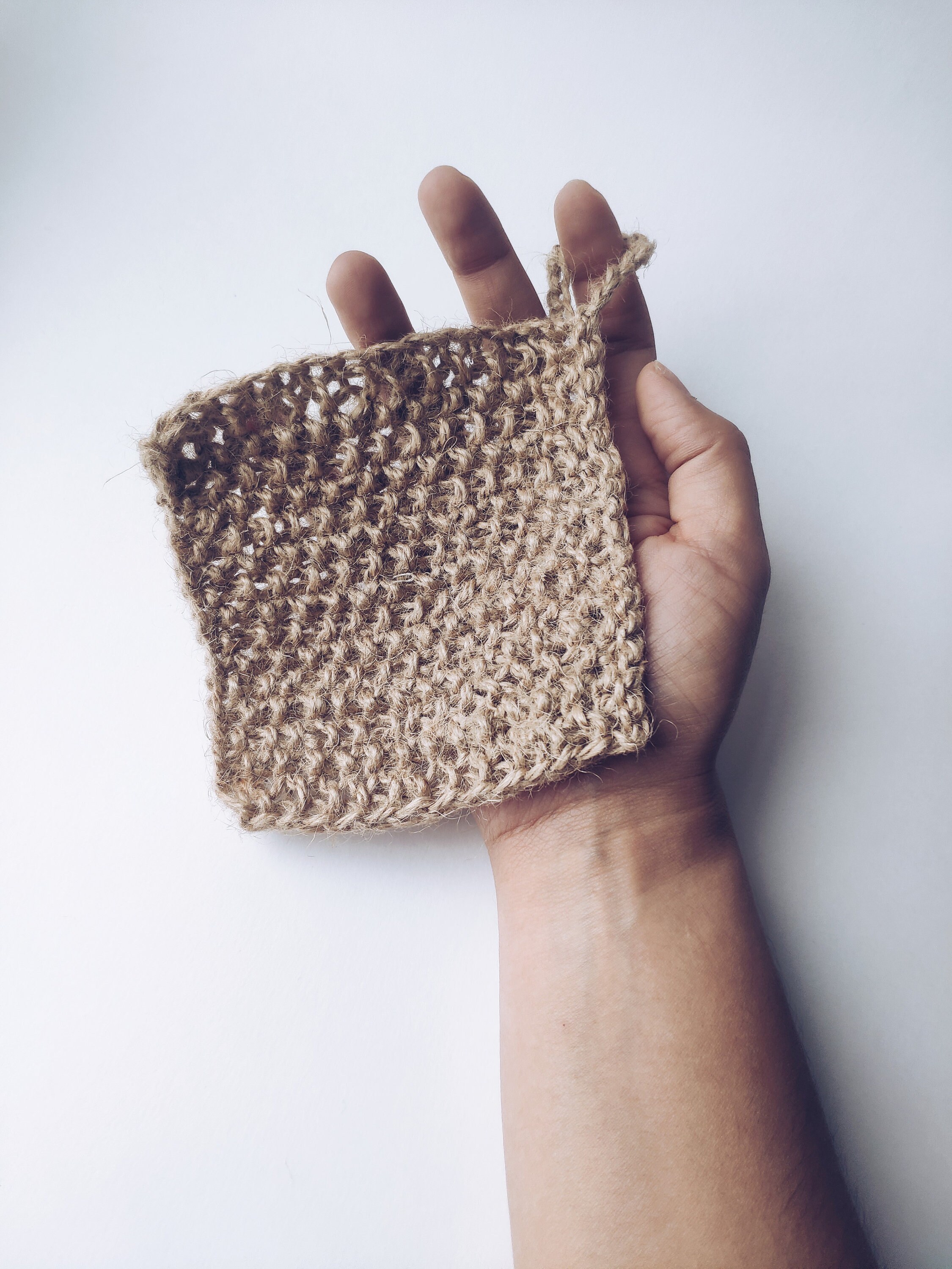 Jute Scrubbies Natural Crochet Dishcloth Organic Tawashi Etsy