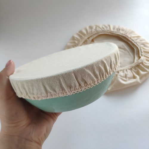 Cotton Bowl Covers | Eco-friendly Fabric Washable Bowl Covers | Organic Reusable Cloth Pan Covers