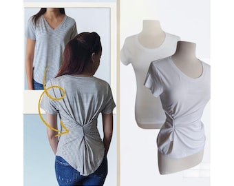 Magnetic Shirt Cinch Clip, No Sew Clothing Tightener, Dress and Top Waist Cincher, Hidden Fashion Styling Tool, Scarf & Sarong Clip