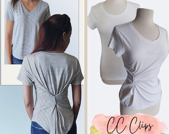 Magnetic Shirt Cinch Clip, No Sew Clothing Tightener, Dress and Top Waist Cincher, Hidden Fashion Styling Tool, Scarf & Sarong Clip