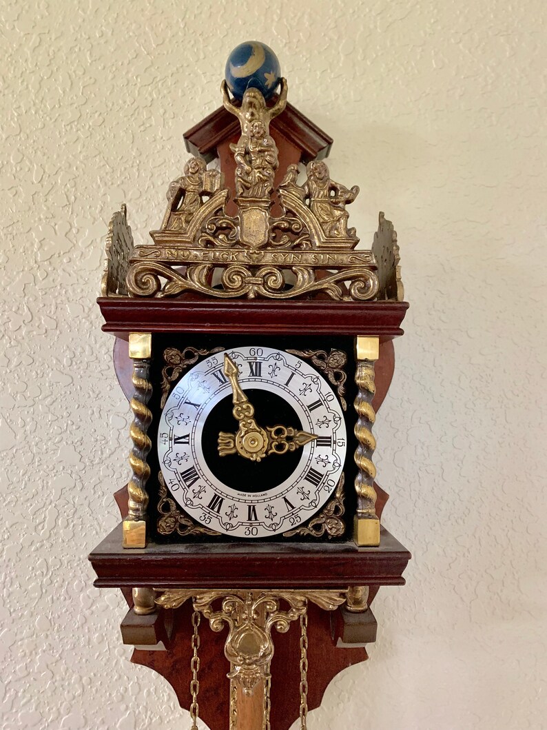 Dutch Zaandam zannse Atlas pendulum wall clock Etsy