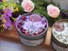Friendship Crystal Candle, Friendship crystals Rose Quartz & Clear Quartz Candle, Lemon Bergamot Essential Oils, vegan - Cosmic City Studios 