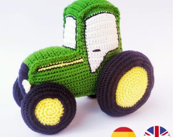John Deere Tractor Pattern * Amigurumi Tractor * Crochet Tractor * Crochet Pattern * Tractor Pattern * Toy Tractor
