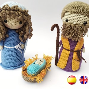 Crib pattern* Nativity scene pattern* Nativity pattern* amigurumi nacimiento* crochet pattern* nativity scene pattern* christmas crib pattern