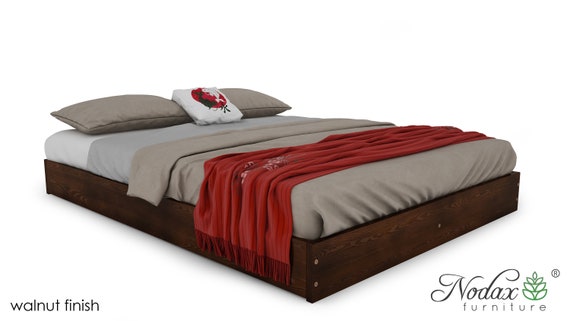 Nodax Wooden Platform Solid Bed Frame With Solid Slats Model 