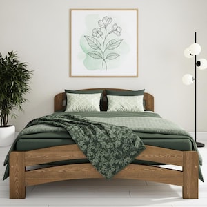 Nodax Wooden Handmade Solid Modern Bed Frame DALA (F10)