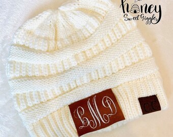 Monogram Cc Beanie - Etsy