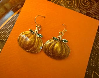 Sparkle & Shine pumpkin earrings