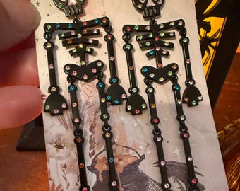 Colorful  Skeleton earrings