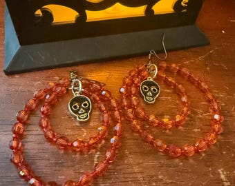 Sparkle and Skull earrings