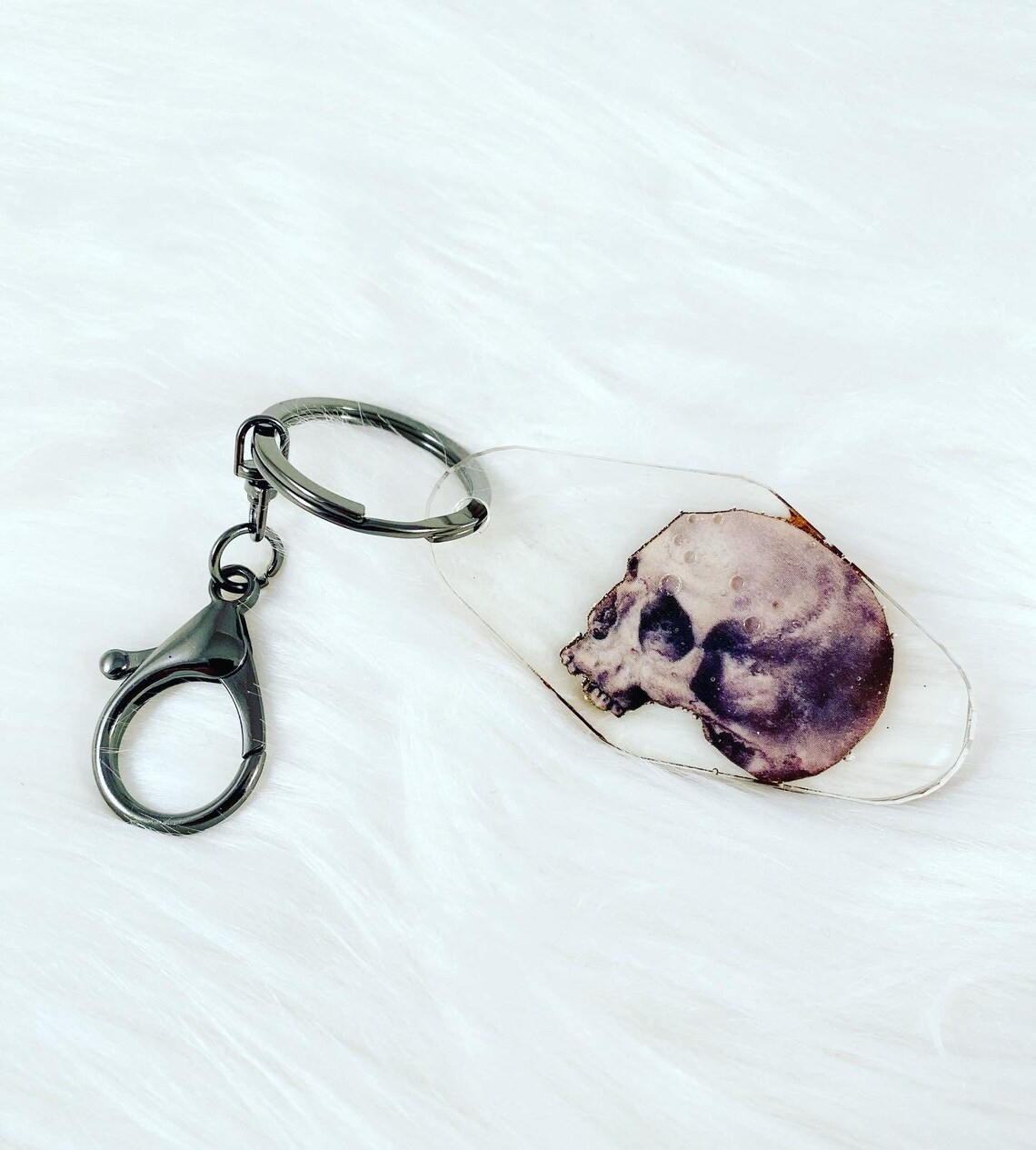 Skull Keychain Etsy