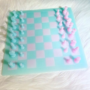 Custom Chess Set, Custom Resin Chess Board, Personalized Chess Set ...