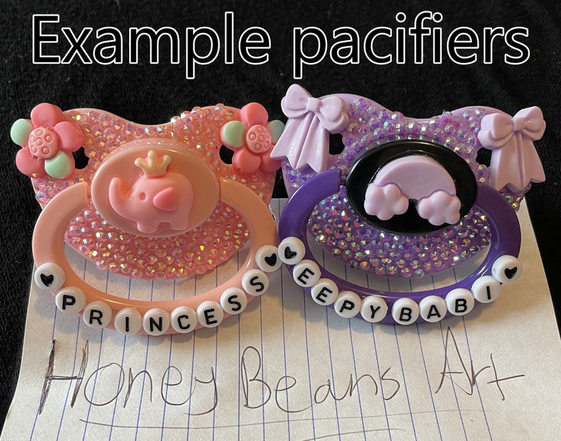 Custom Adult Pacifier read Description Age Regression Gear, Adult Paci, Handmade Pacifier, SFW