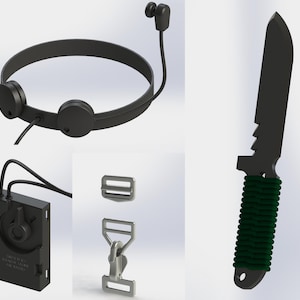 MGS3 Naked Snake/The Boss - 3D model cosplay kit