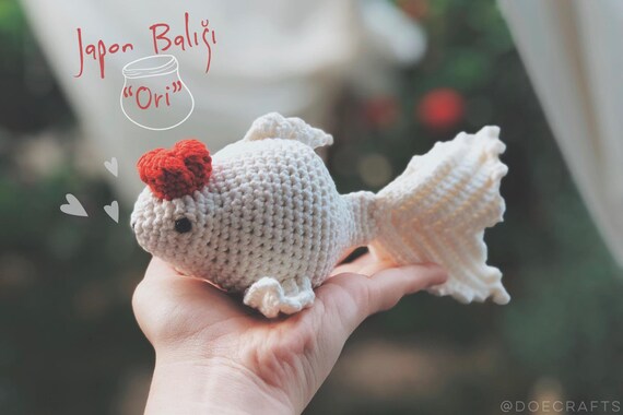 Goldfisch Ori Fisch Baby Spielzeug Gehakelt Etsy
