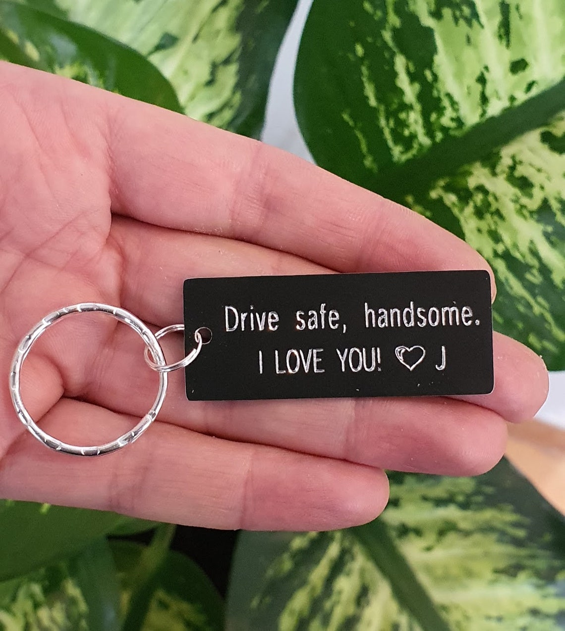 Drive Safe Handsome Keychain Personalized Custom Couples Etsy