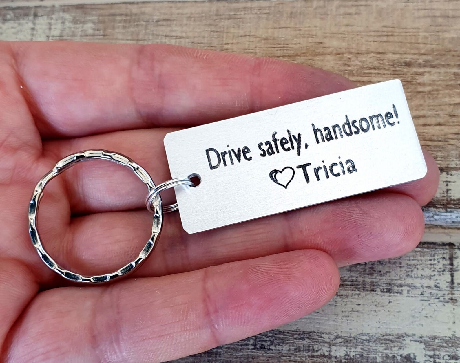 Drive Safely Keychain Personalized Drive Safe Custom Etsy