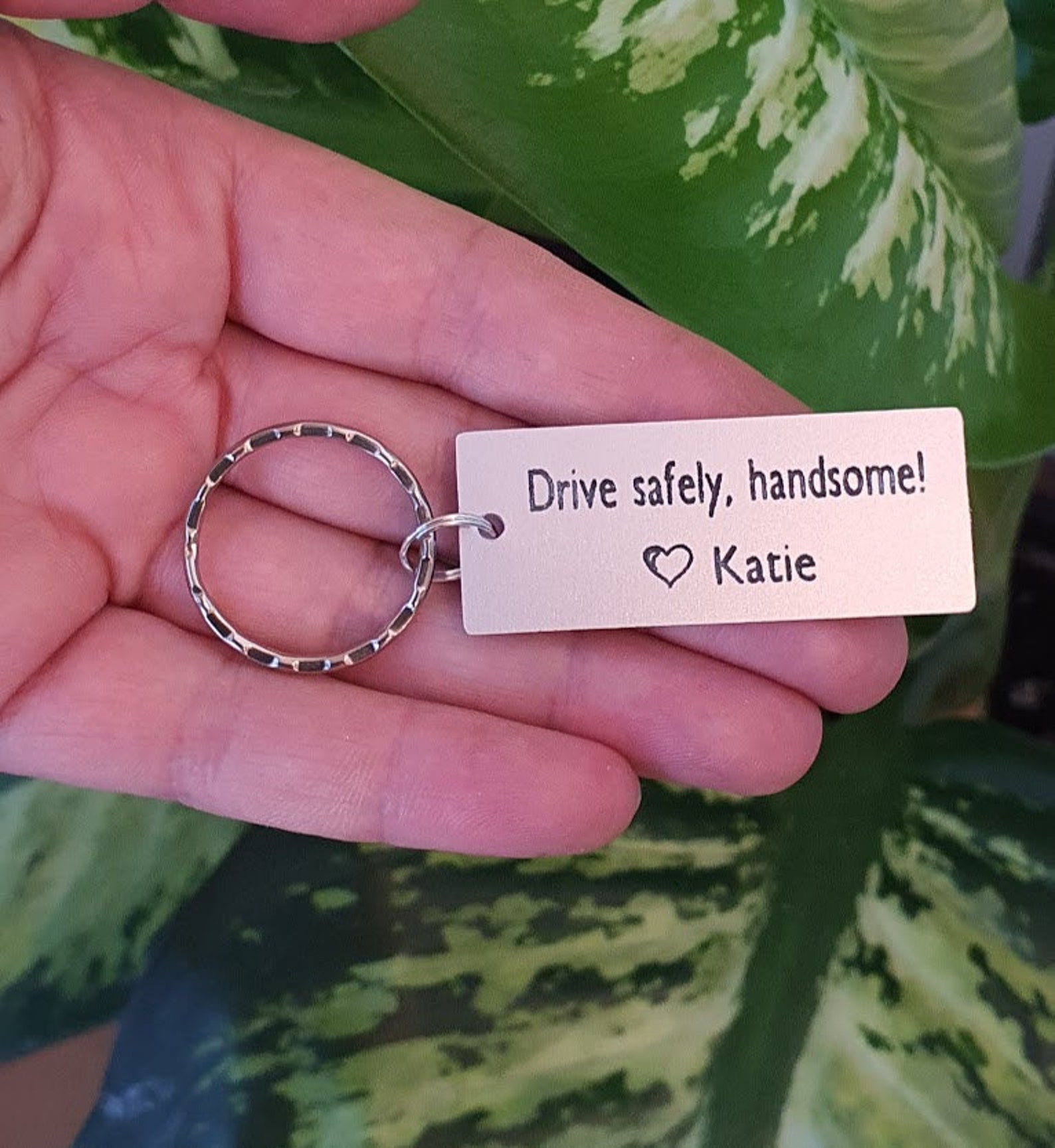 Drive Safely Keychain Personalized Drive Safe Custom Etsy