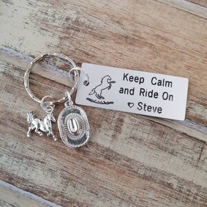Enjoy the Ride Keychain, Personalized, Custom Engraving, Couples ...