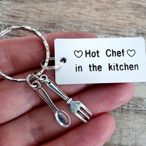 Hot Chef in the Kitchen Keychain Personalized Engraved - Etsy
