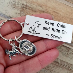 Enjoy the Ride Keychain, Personalized, Custom Engraving, Couples ...