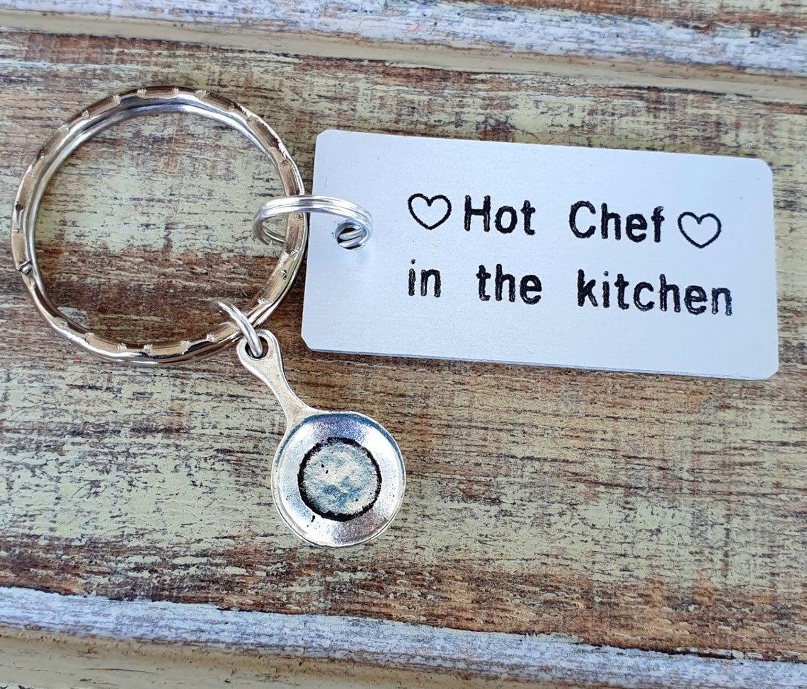 Hot Chef in the Kitchen Keychain Personalized Engraved - Etsy