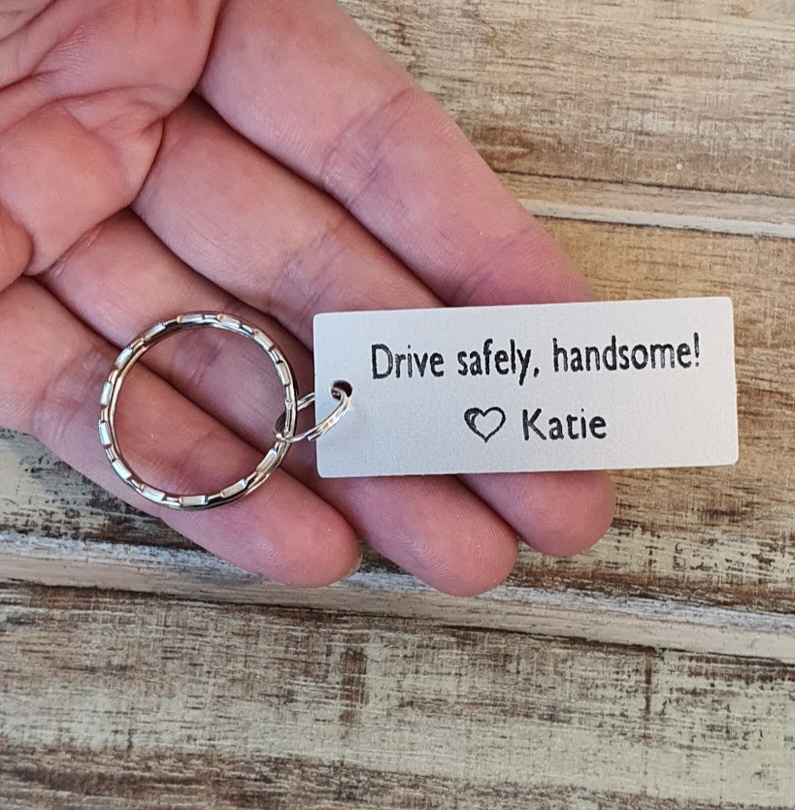 Drive Safely Keychain Personalized Drive Safe Custom Etsy