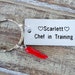 Personalized Chef in Training Keychain, Engraved Key Ring, Custom ...