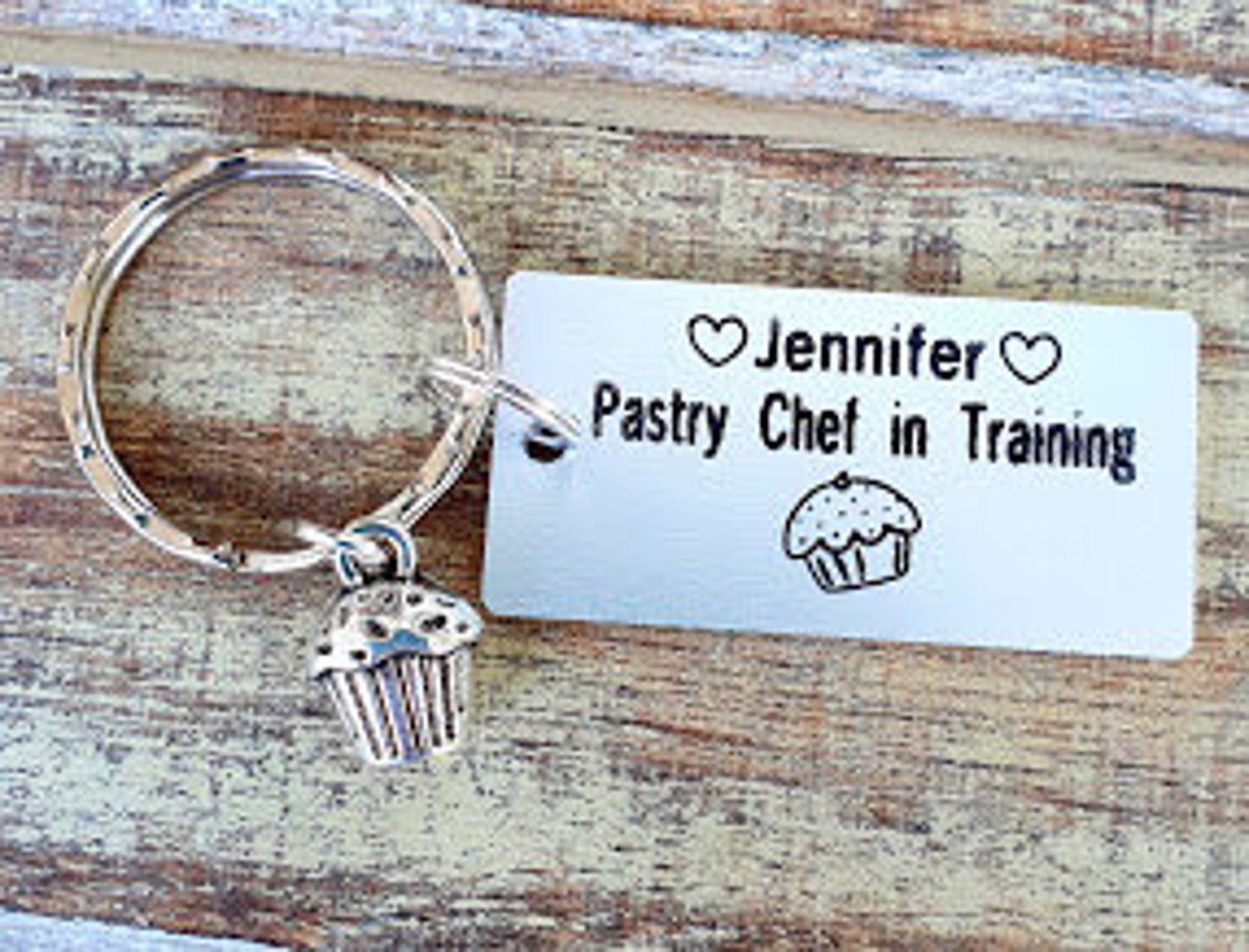 Pastry Chef in Training Keychain Personalized Engraved Etsy UK